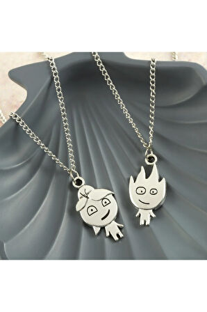 Kız Erkek  Arkadaş Zincir Kolye (Çift Kolye)