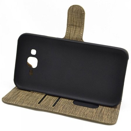 Smcase Samsung Galaxy J6 Kılıf Kumaş Spor Standlı Cüzdan