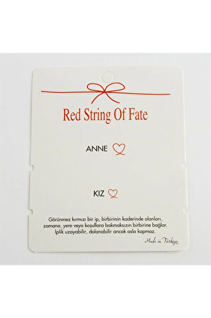 2'li Anne Kız Yazılı Bileklik Kartı 200 Adet