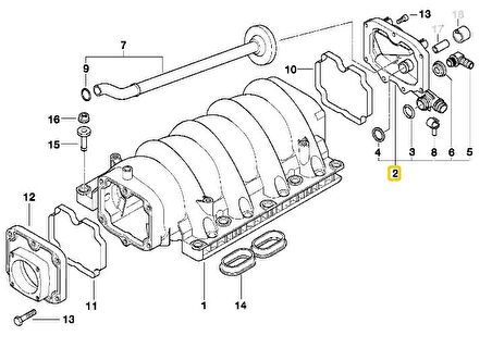 BMW E31 E38 VE E39 M62 MOTOR EMME MANİFOLD VALFİ 11617501563