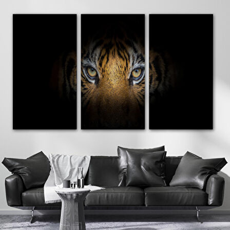 Harita Sepeti Kaplan Gözleri Dekoratif Kanvas Tablo 1161