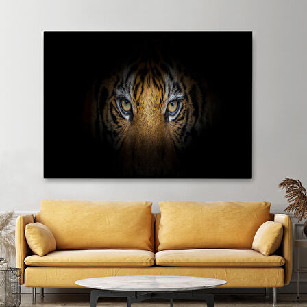 Harita Sepeti Kaplan Gözleri Dekoratif Kanvas Tablo 1161