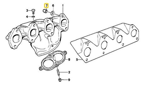 BMW M8 MANİFOLD SOMUNU 11621711954