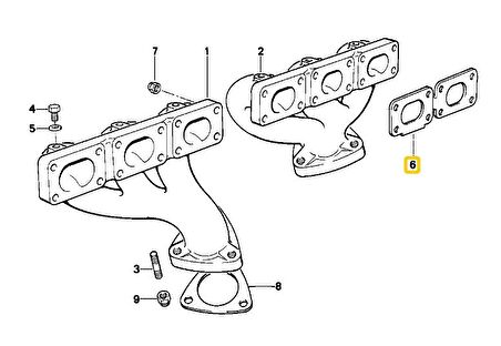 BMW M42 M44 M50 VE S50 MOTOR EGZOZ MANİFOLD CONTASI 11621728983