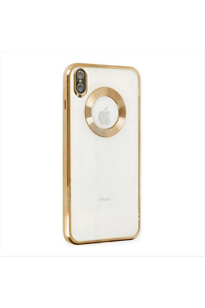 iPhone XS Max Lüx Lensli Lazer Silikon Kılıf (Kamera Korumalı)