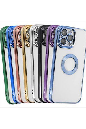 iPhone 13 Pro Max Lensli Lazer Silikon Kılıf (Kamera Korumalı)