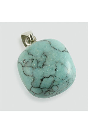 Turkuaz Doğaltaş Kolye Ucu