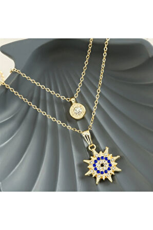 Yıldız Nazar Yeni Sezon İkili Kolye