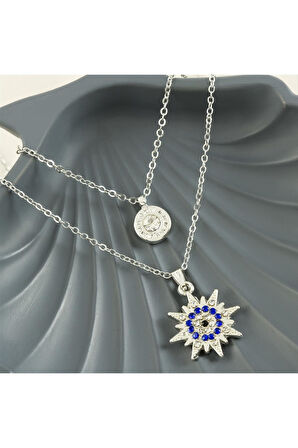 Yıldız Nazar Yeni Sezon İkili Kolye