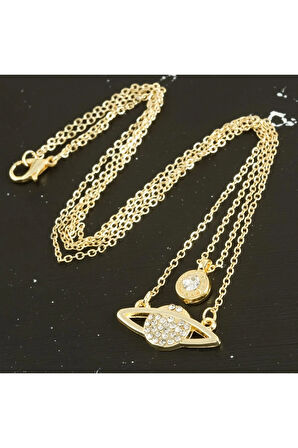 Satürn Yeni Sezon İkili Kolye