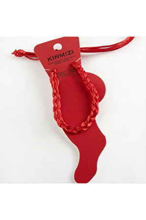 Renkli Örgülü Vinlex İp Halhal