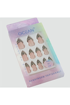 Ocean Desenli Takma Tırnak