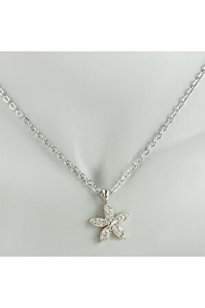 Papatya Zirkon Taşlı Trend Kolye