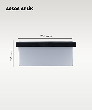 30W Assos Aplik 3200K Sarı Işık - IP44