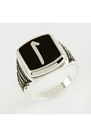 Elif Yazılı Metal Erkek Yüzük