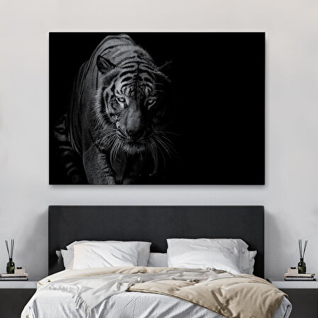 Harita Sepeti Kaplan Dekoratif Kanvas Tablo 1163