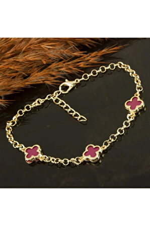 Çiçek Mineli Yeni Sezon Zincir Bileklik