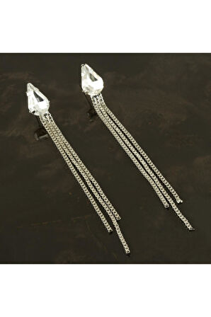 Damla Taşlı Lüks Kararmaz Küpe