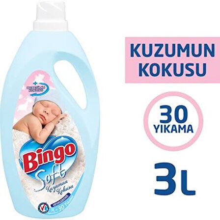 Bingo Soft Kuzumun Kokusu Çamaşır Yumuşatıcısı 3 lt x 2 Adet