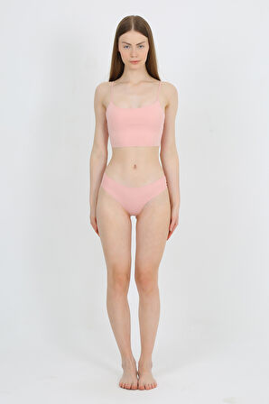 Yüksek Bel Basic Lazer Kesim Bikini Külot 3'lü Paket 