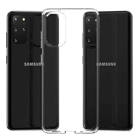 Smcase Samsung Galaxy S20 Plus Kılıf Coss Sert Hibrit Silikon  Tam Kapatan Ekran Koruyucu