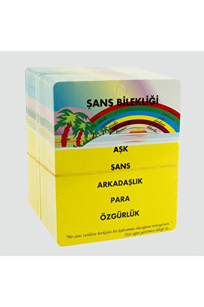 5'li Şans Bileklik Kartı 200 Adet