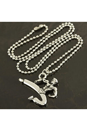 Karateci Metal Kolye