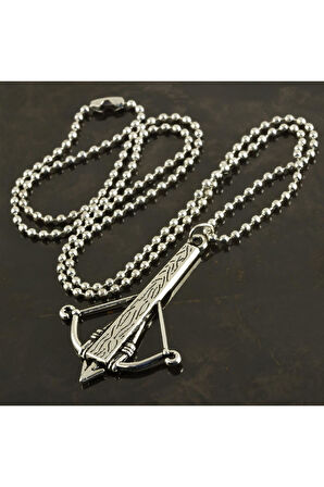 Ok Figürlü Metal Kolye