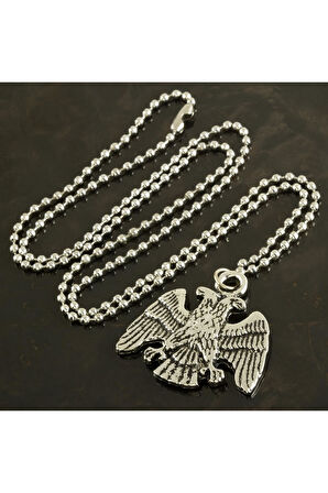 Çift Başlı Kartal Metal Kolye