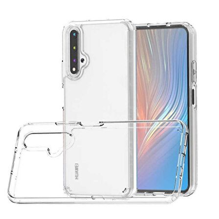 Smcase Honor 20 Kılıf Coss Sert Hibrit Silikon