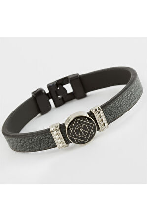 Yuvarlak Kaliteli Suni Deri Bileklik