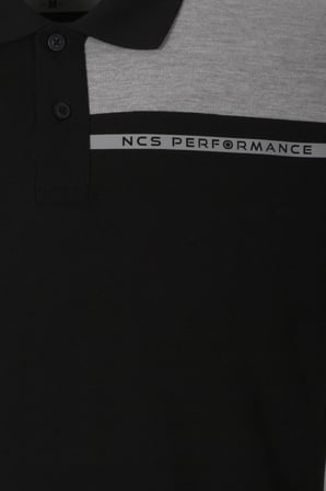 Erkek Polo Yaka Tişört Beyaz %100 Pamuk Slim Fit Ribanalı Kol T-shirt NCS JEANS 1164