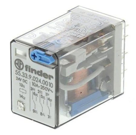 Finder 55.33.9.024.0010 24v 10a Dc 3 Kontak Röle