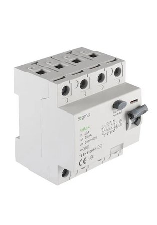 Sigma Ac Shm-4 Tip 40a 30ma 6ka Çift İndikatörlü Kaçak Akım Koruma Şalteri