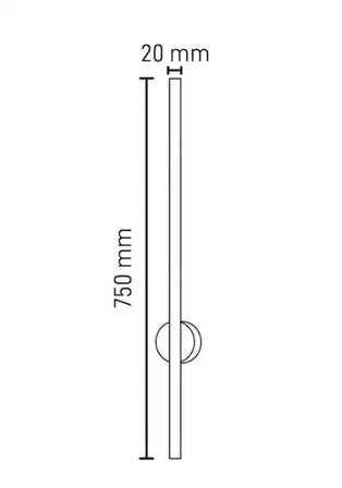 12 W Eskitme Çubuk Dekoratif Led Duvar Aplik 75 Cm 3000k Gün Işığı 220 Volt