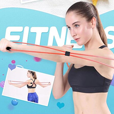 3B Trend Egzersiz Spor Plates Direnç Bantı Pilates İpi Jimnastik Lastiği