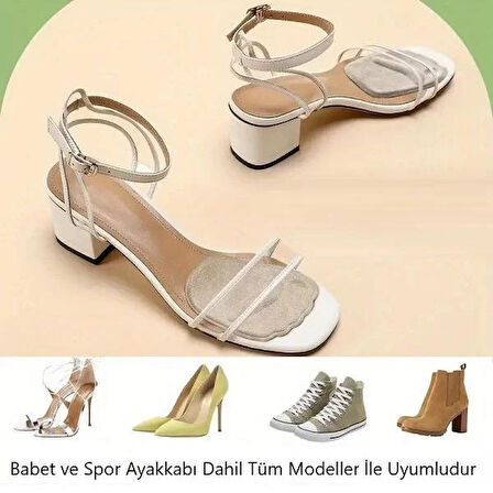 3B Trend Krem Sünger Ayakkabı Padi Metatarsal Yüksek Topuklu Ayakkabı Spor Babet Koku Yapmaz Ped