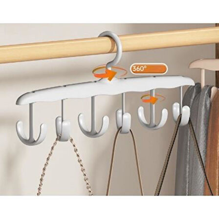 3B Trend 12 Kancalı Çok Amaçlı Askı Beyaz MC-712