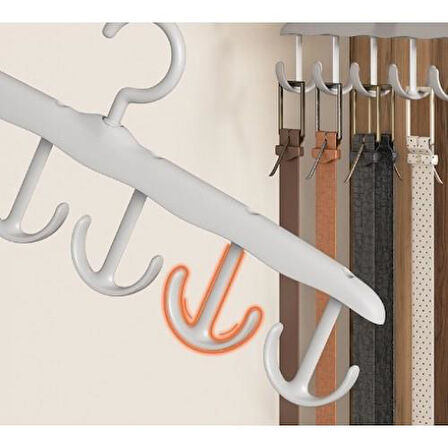 3B Trend 12 Kancalı Çok Amaçlı Askı Beyaz MC-712