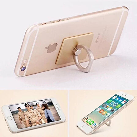 3B Trend 3 Adet Selfie Yüzüğü 360 Derece Oynar Metal
