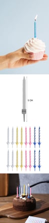3B Trend Doğum Günü Mumları 48 Adet Renkli Spiral Birthday Candles