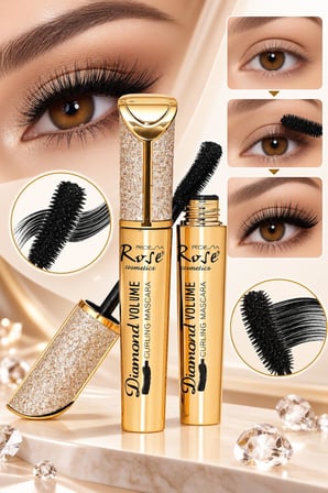 3B Trend Diamond Volume Curling Mascara – Hacim Veren Maskara Dolgun ve Belirgin Kirpik Görünümü