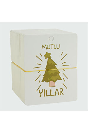 Mutlu Yıllar Bileklik Kartı 200 Adet