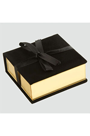 Kurdale Kadife Ahşap Lüx Kelepçe Bileklik Kutusu