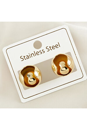 Lüx Çelik Zilli Küpe