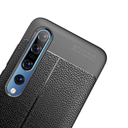 Smcase Xiaomi Mi 10 Pro Kılıf Deri Dokulu Silikon