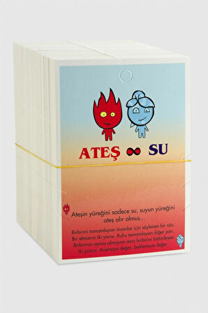 Ateş Su Bileklik Kartı