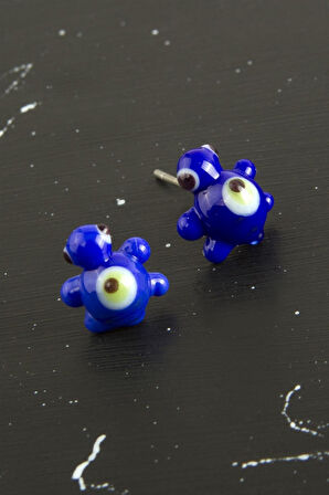 Kaplumbağa Cam Küpe