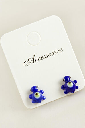 Kaplumbağa Cam Küpe