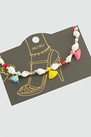 Deniz Kabuğu Püskül Boncuk Halhal